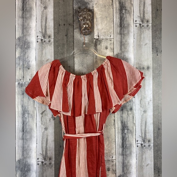 NWT Faithful The Brand Amalfi Dress in Picnic Stripe Pint Size Small. - Picture 5 of 16
